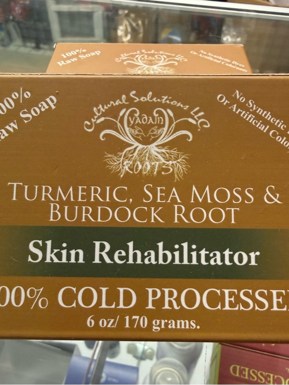 Yadain  Turmeric, Sea Moss & Burdock Root Skin Rehabilitating Soap Bar